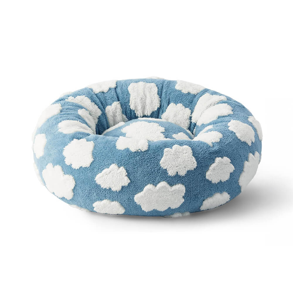 Elegance Floral Checkerboard Orthopedic Pet Bed Cozy Stylish