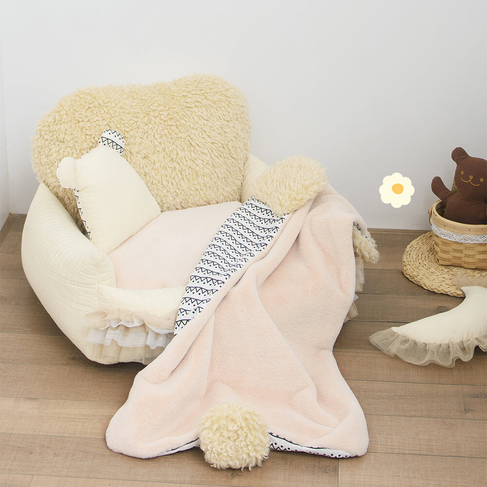 Nordic Faux Lambwool Ultra-Warm Pet Bed Cozy Elegance
