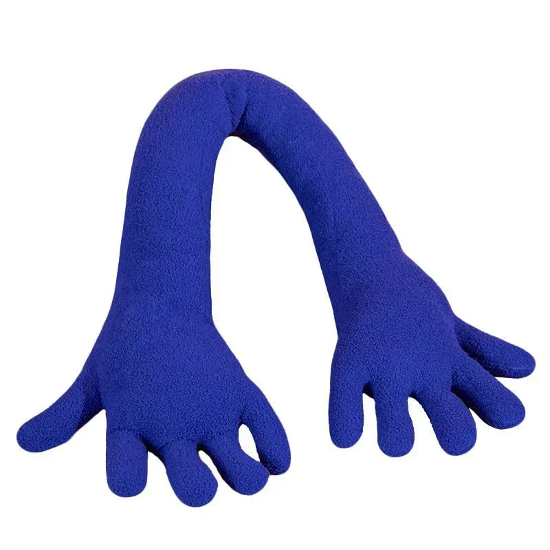 Long Arm & Hand Plush Cushion - Soft Velvet Fun Decor