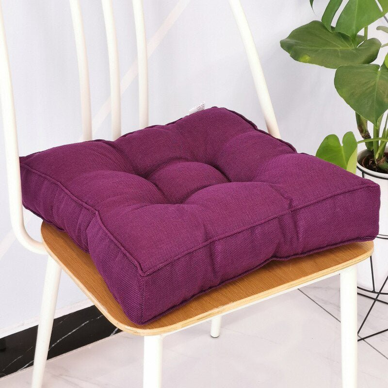 Thickened Candy Coloured Cushion in Imitation Linen Style