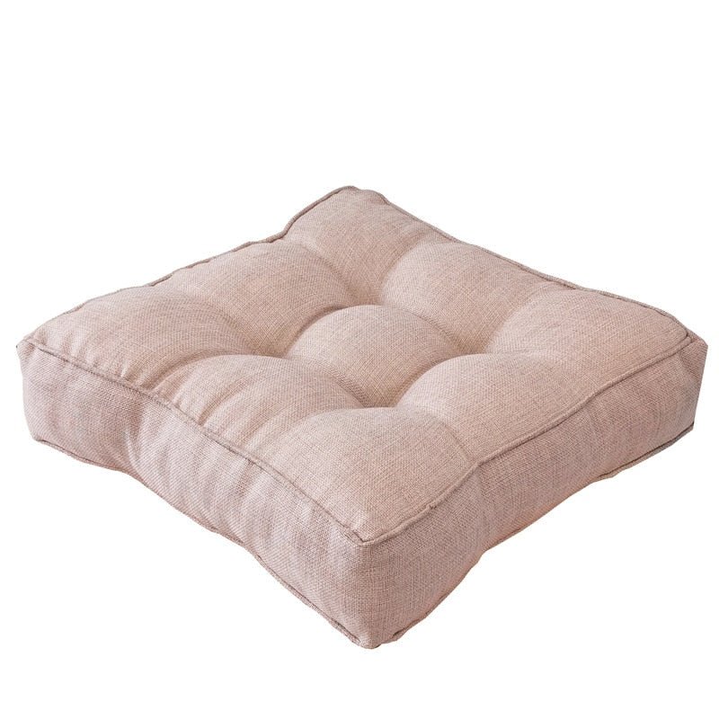 Thickened Candy Coloured Cushion in Imitation Linen Style
