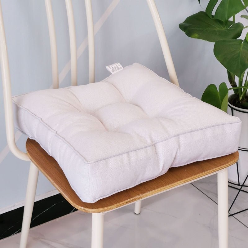 Thickened Candy Coloured Cushion in Imitation Linen Style