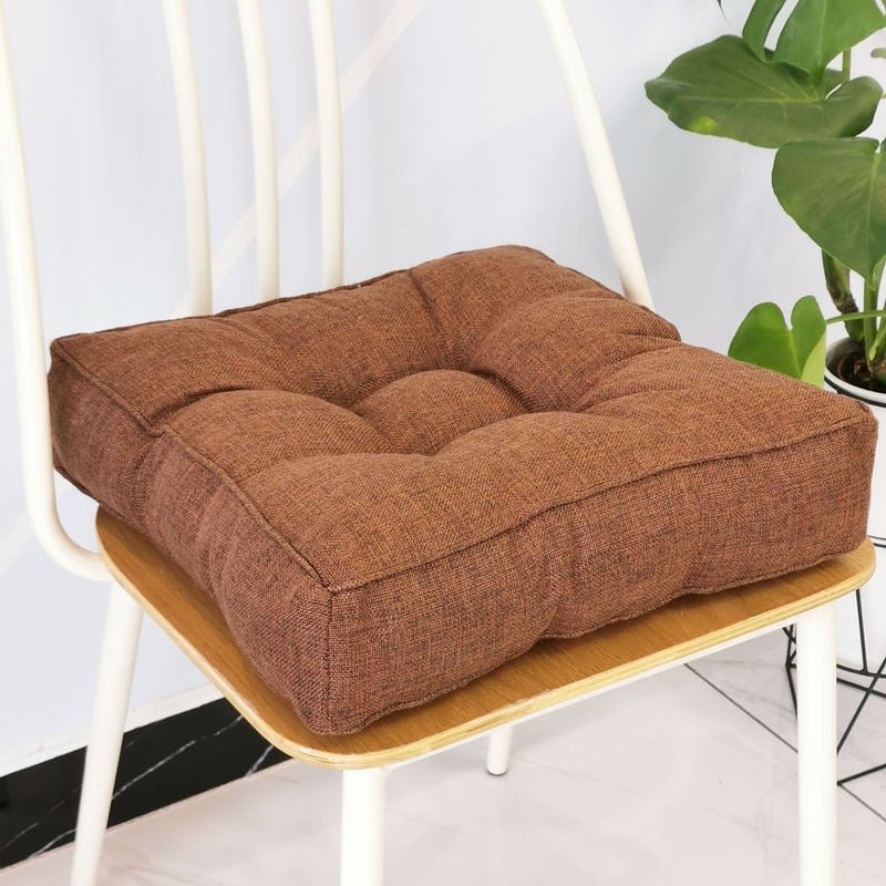 Thickened Candy Coloured Cushion in Imitation Linen Style