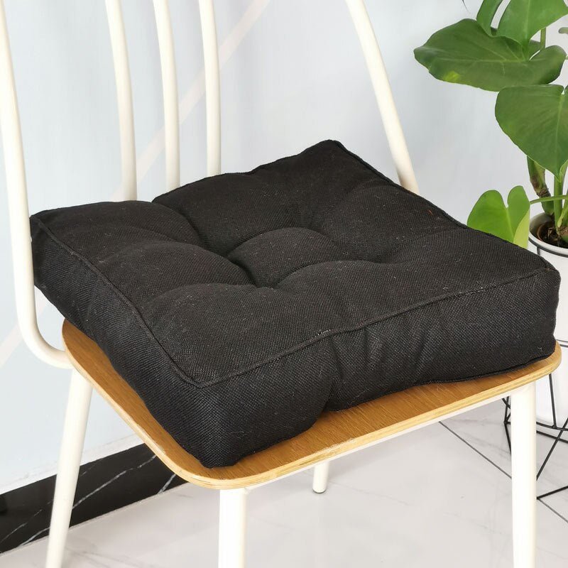 Thickened Candy Coloured Cushion in Imitation Linen Style