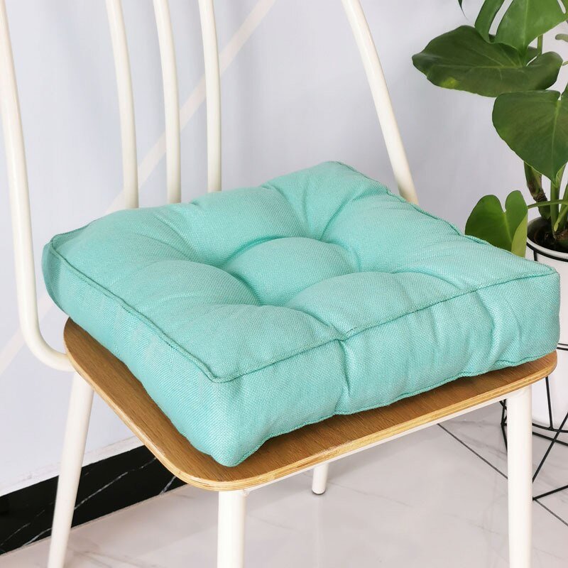 Thickened Candy Coloured Cushion in Imitation Linen Style
